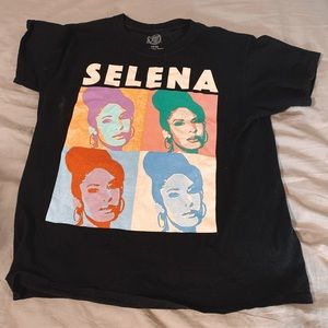 Selena Quintanilla Black Graphic T-Shirt